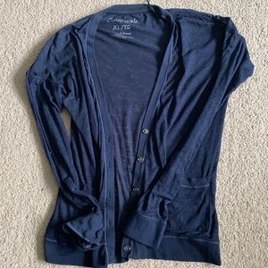 Aeropostale Navy cardigan